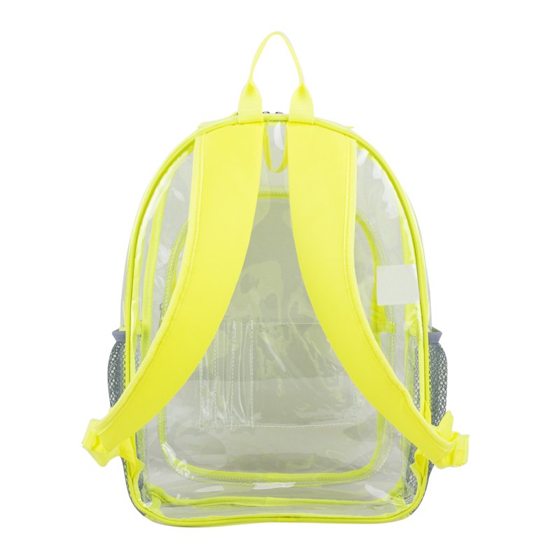 Unisex Clear Backpack & Drawstring Bag Set - Lightweight, Versatile Travel Gear