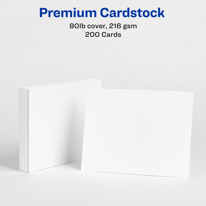 Customizable Matte White Postcards 4.25 x 5.5 Inches - Pack of 200