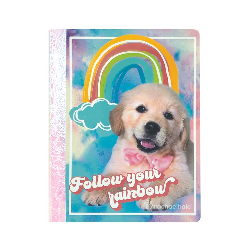 Cat Dog Hardcover Composition Book Set - Wide Ruled 4 Pack