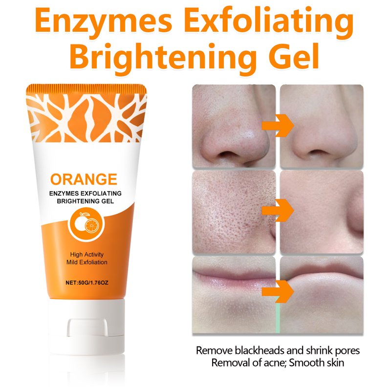 Orange Exfoliating Gel for Face and Body - All Skin Types 1.76oz