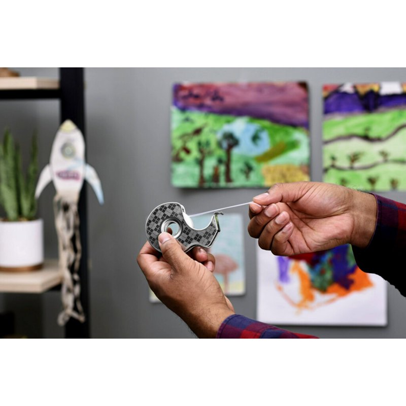 Stainless Steel Plant-Based Tape Dispenser with Refill - 0.75 in. x 550 in.