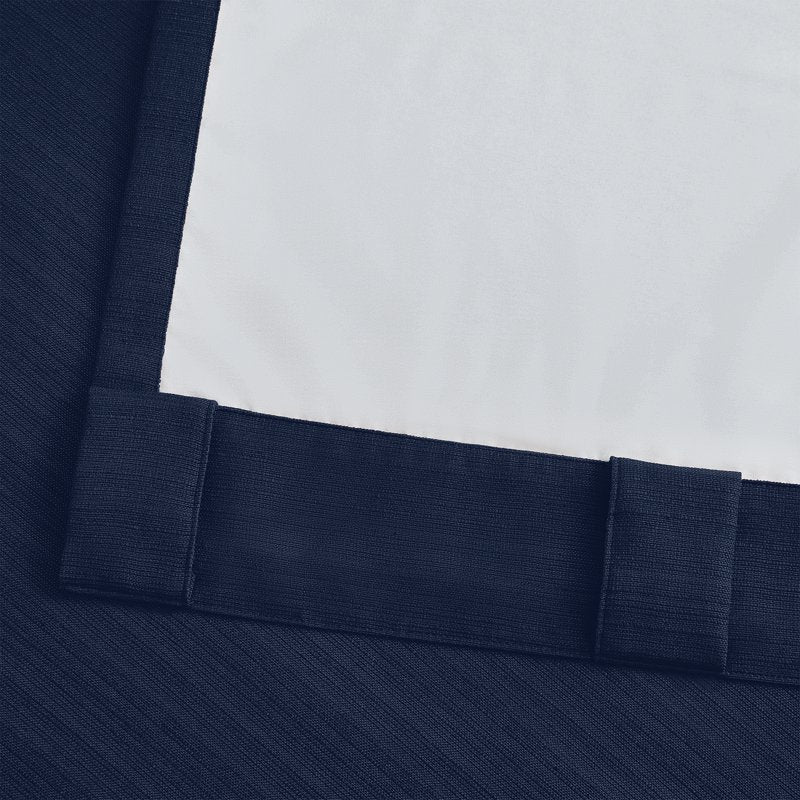 Blackout Linen Curtain Set - 2 Panels, Room Darkening & Insulation