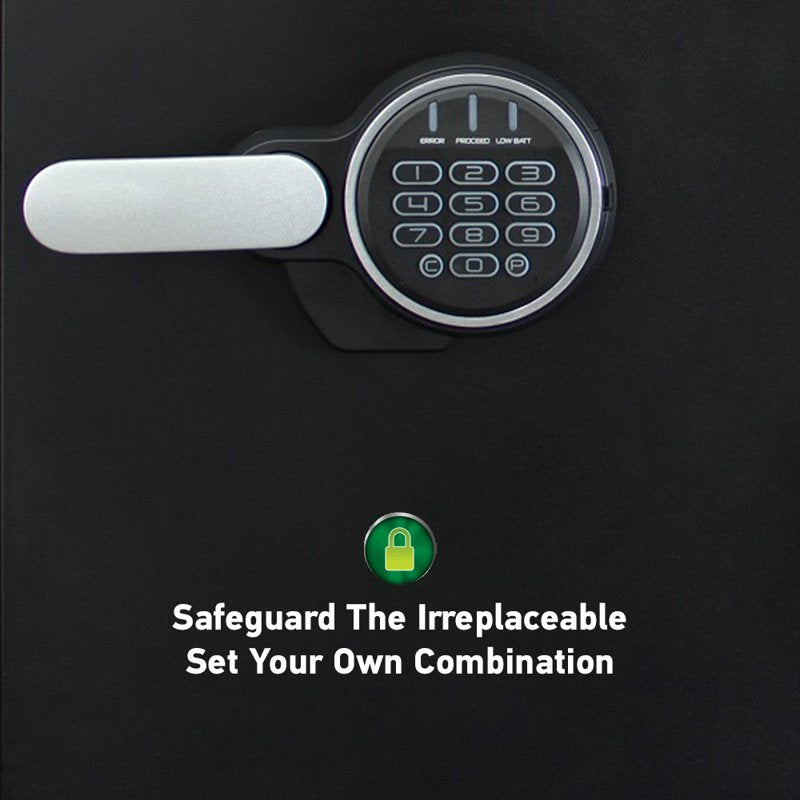 Fireproof Water-Resistant Security Safe with Digital Lock 1.2 Cu Ft