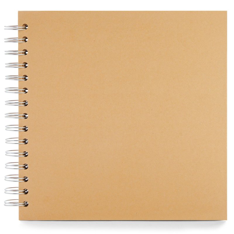 8x8 Inch Hardcover Scrapbook Album with Spiral Binding - Acid-Free Pages for Photos & Journals