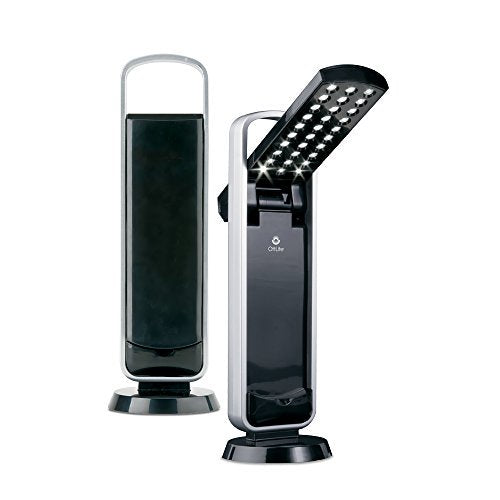 LED Portable Desk Lamp with Handle - Battery Operated Task Light for Home & Travel
