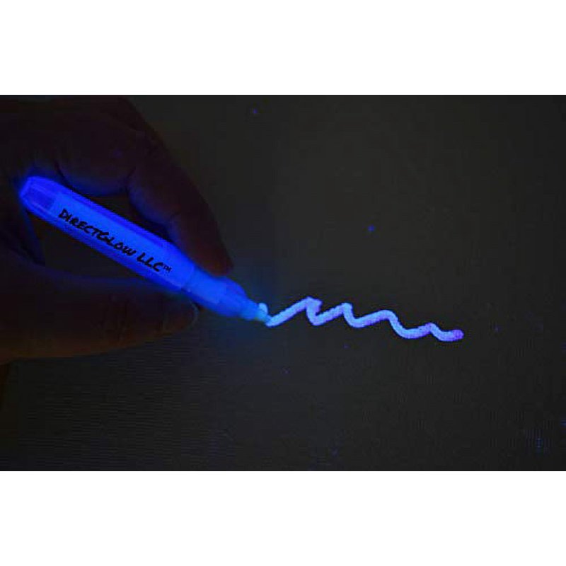 UV Blacklight Ink Markers Set of 3 - Invisible Fluorescent Permanent Pens for Security & Body Art