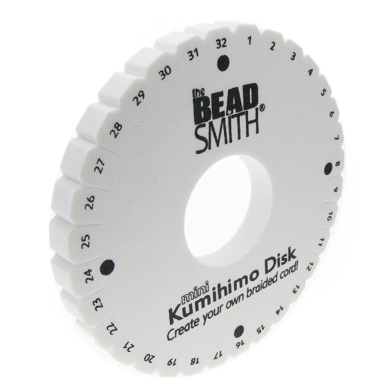Kumihimo Braiding Disks Set - 4.5 Inch Foam Jewelry Making Tools