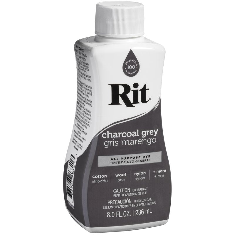 Liquid Fabric Dye - Charcoal Grey 8oz Pack of 3 for clothing & home decor