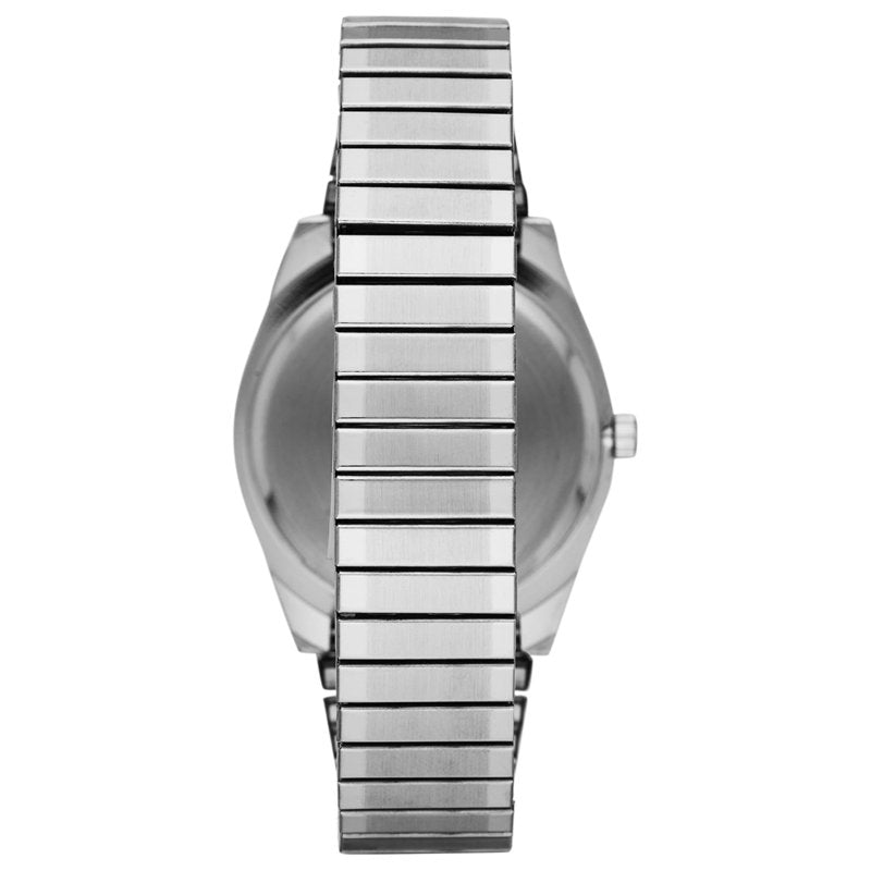 Men's Silver Watch with Easy Read Dial and Expansion Band - 37mm