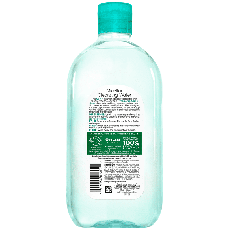 Micellar Cleansing Water with Hyaluronic Acid for Face & Eyes - All Skin Types