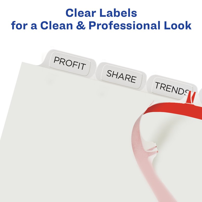 Printable Binder Dividers with Tabs - Customizable 8-Tab Sets, 5 or 2 Pack