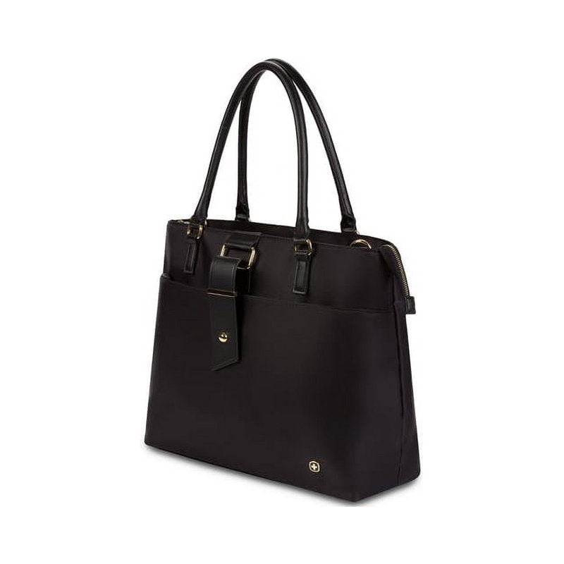 Wenger Women's Laptop Tote Bag - Padded 16-Inch Notebook & Tablet Organizer, Travel-Friendly, Black