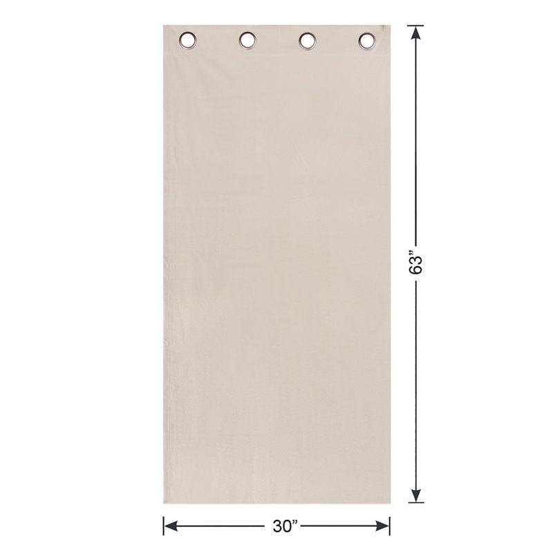 Blackout Grommet Curtain Panel Pair - 30x63 Inches - Room Darkening