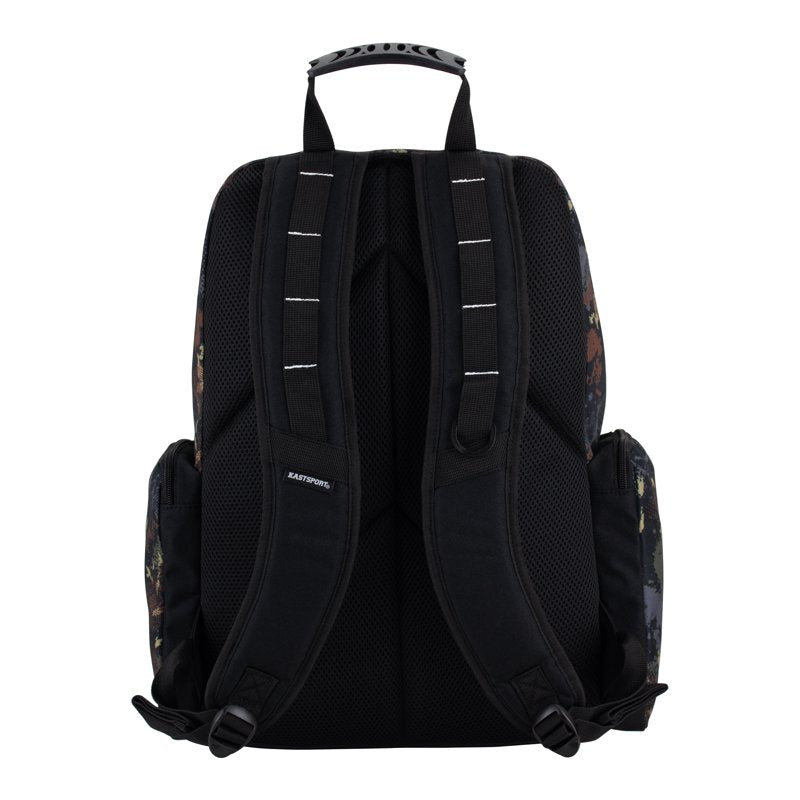 Unisex 19-Inch Recycled Expandable Backpack with Multiple Pockets and Water-Resistant Bottom