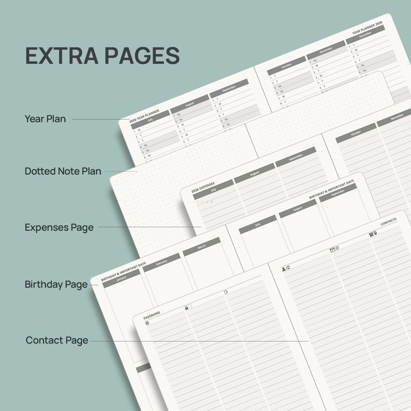 Academic Planner 2026-2027 | Weekly & Monthly Organizer with Hourly Slots