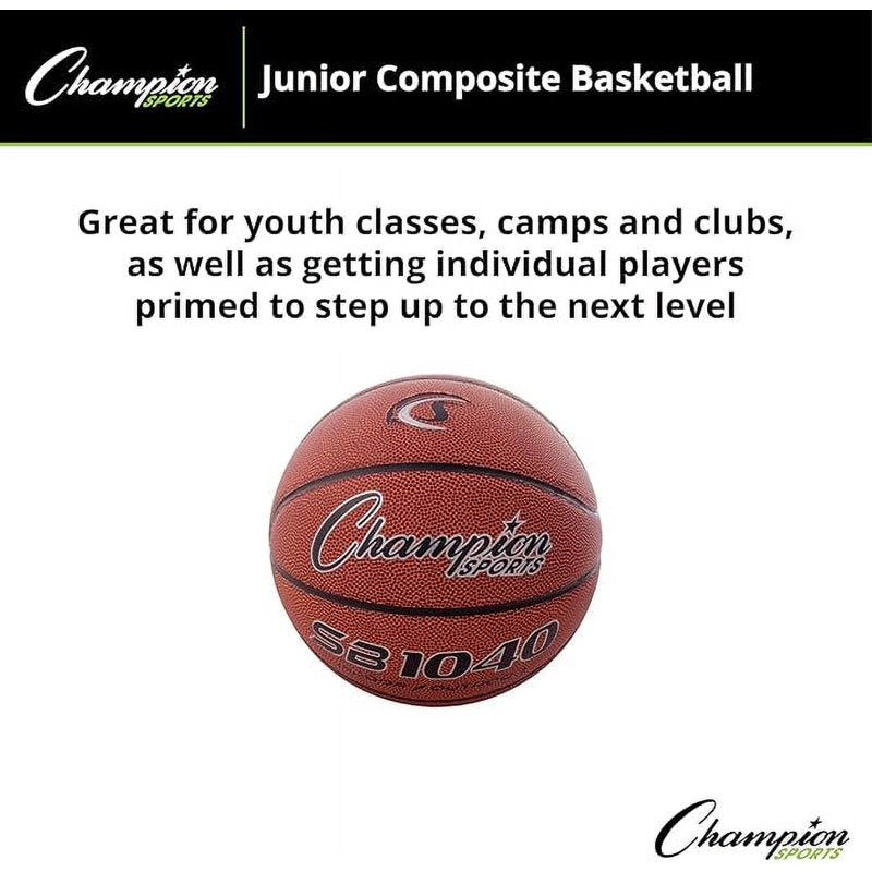 Champion Sports Junior Composite Basketball - Indoor & Outdoor Use