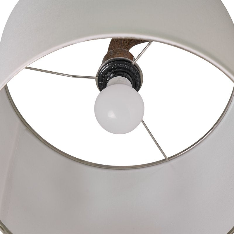 Vintage Floor Lamp with Remote Dimmable Bulb for Living Room & Bedroom - Tree Trunk Design
