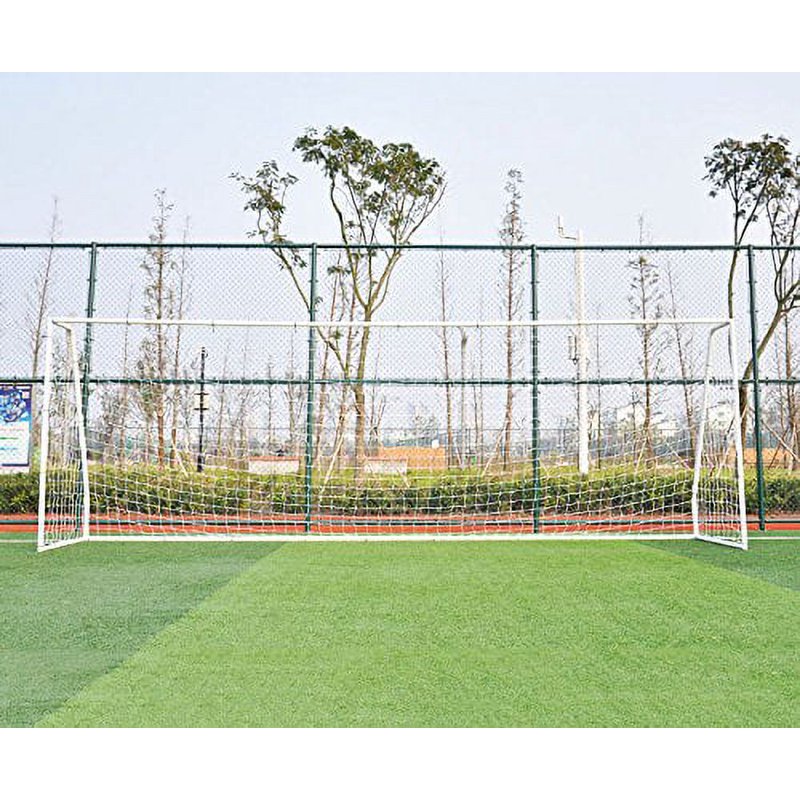 Pass 12' x 6' Competition Soccer Goal - 2in Steel Frame with Net, Ground Stakes