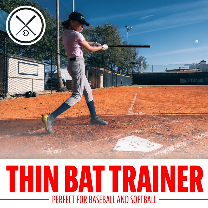 Baseball Training Bat and Ball Set - 30 Inch Lightweight Swing Trainer