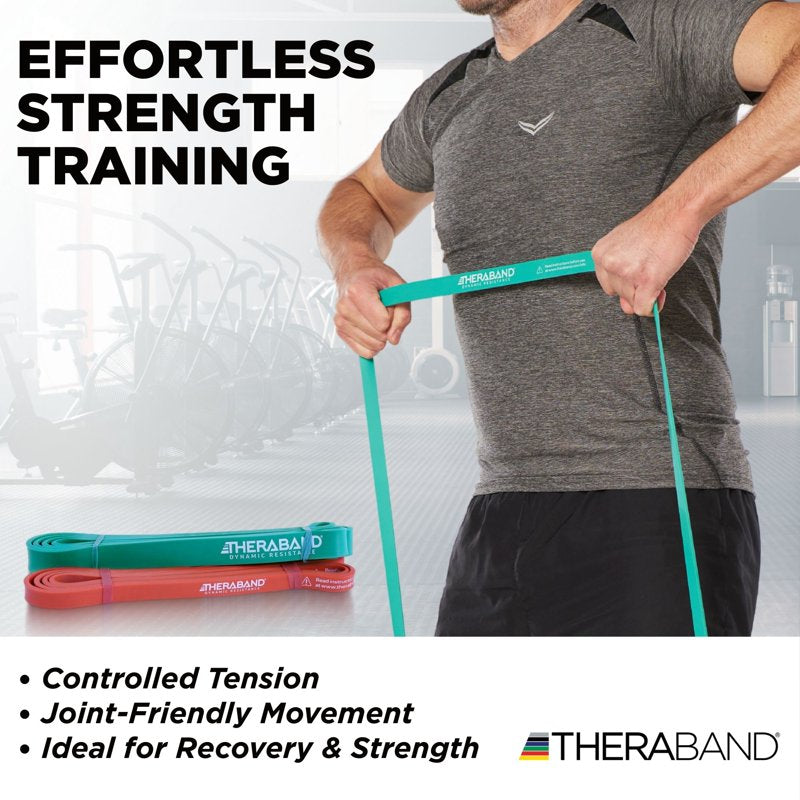 High Resistance Exercise Bands Set of 2 - Light & Medium for Full Body Workouts