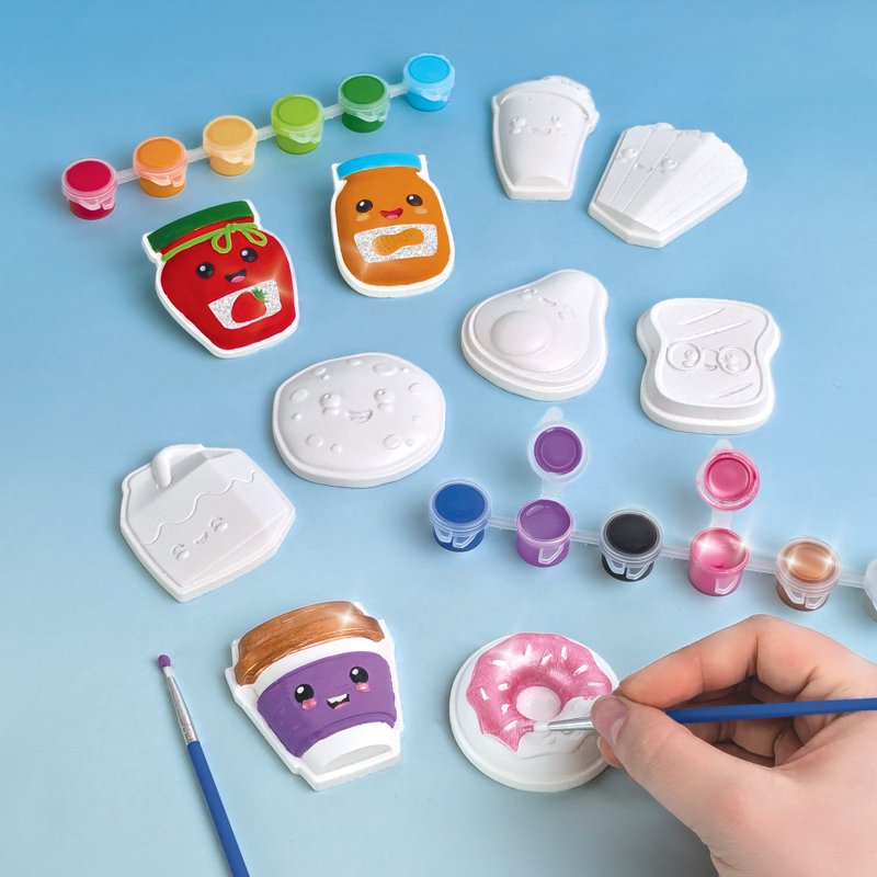 Paint Your Own Craft Magnets Set - Fun Paired Designs for Kids