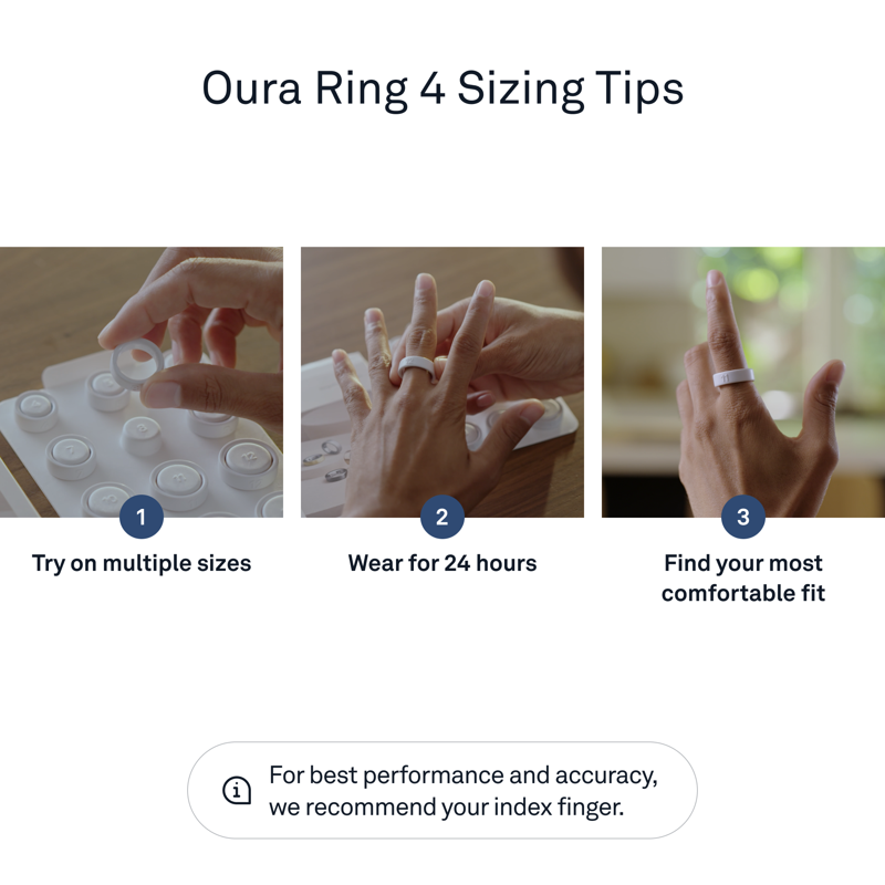 Oura Ring 4 Sizing Kit - Find Your Perfect Fit Before Purchase