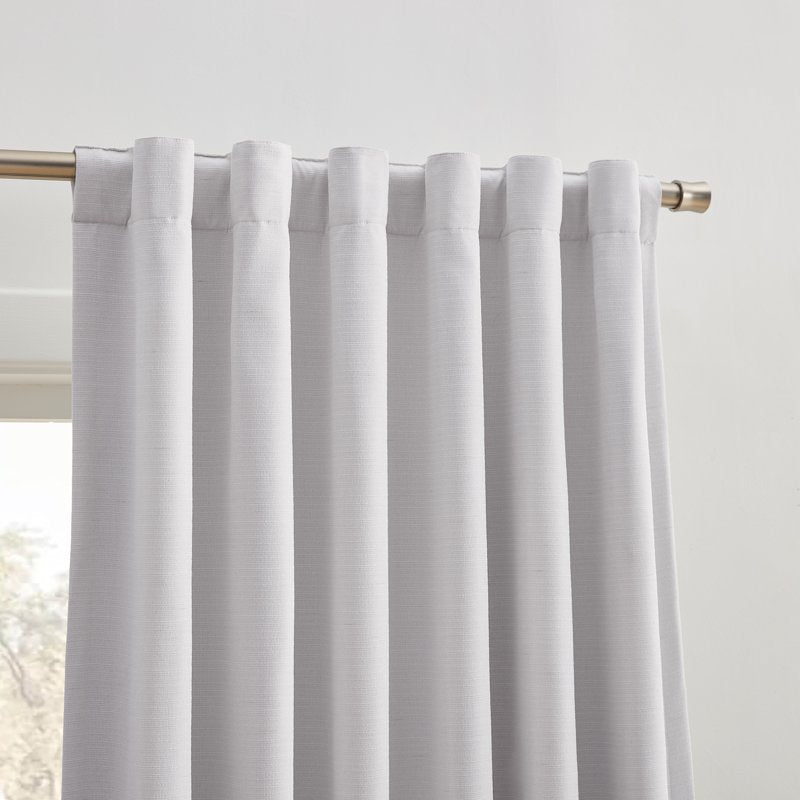 Blackout Linen Curtain Set - 2 Panels, Full Light Blocking, Thermal Insulation