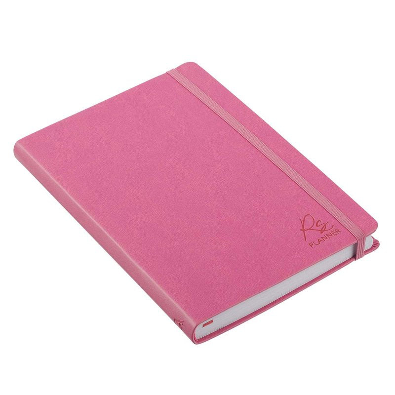 Women’s Daily Planner with Scripture - Pink Faux Leather Organizer, Weekly & Monthly Schedule