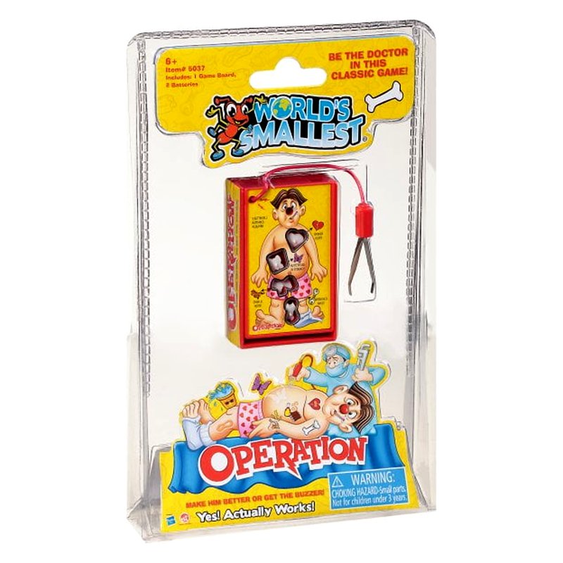 Variation: World’s Smallest Operation Game – Fully Functional Mini Classic with Lights and Sounds