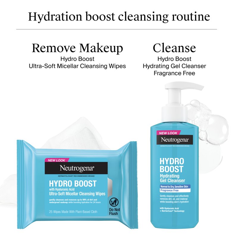 Hydrating Makeup Remover Wipes for Sensitive Skin, 50, 75, 150, 25 Count Options