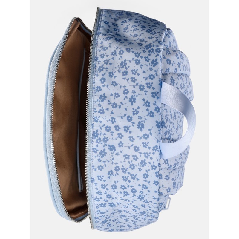 Women's Double Pocket Dome Backpack for Women with Pouch - Floral & Solid Options