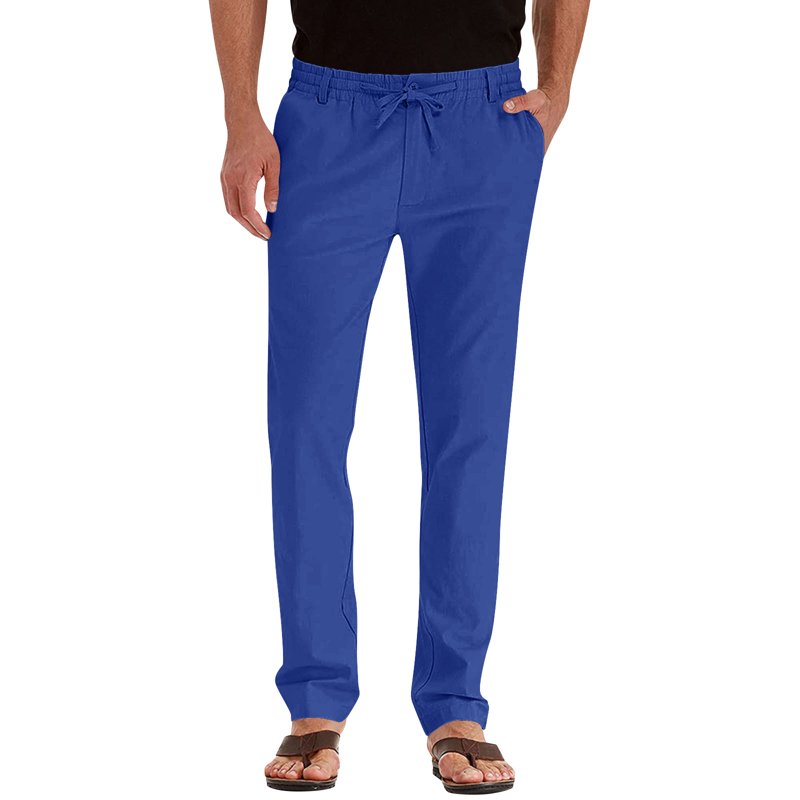 Slim Fit Dress Pants for Men - Business Casual Straight Leg Trousers
