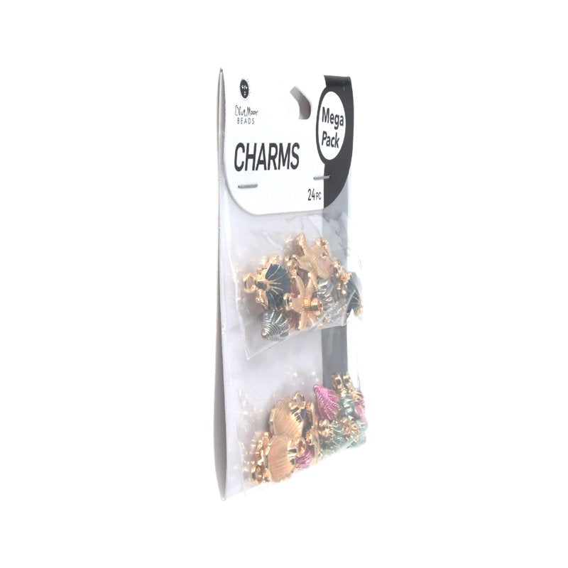 Sea Gold Charms Jewelry Making Set - 24-Piece Ocean Themed Charm Collection