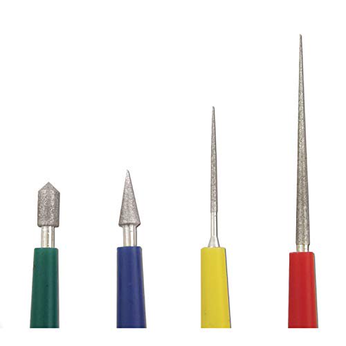 Bead Reamer Set of 4 for Jewelry Making - Stone, Glass, Ceramic Beads