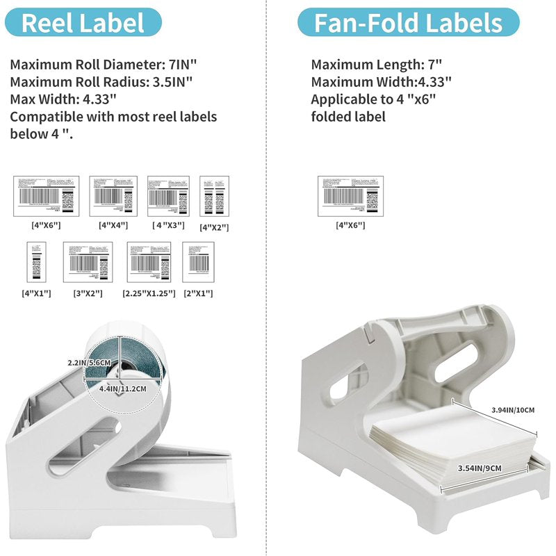 Thermal Label Roll Holder for Dymo Zebra Rollo & Fanfold Label Printer