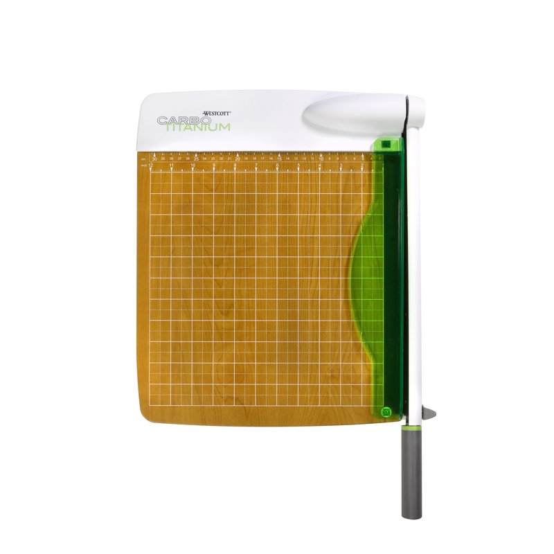 12-Inch Guillotine Paper Trimmer with Safety Guard and Soft Handle