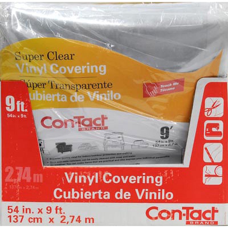 Multi-Purpose Clear Vinyl Covering 54x108 Inches for Surface Protection - Pack Options