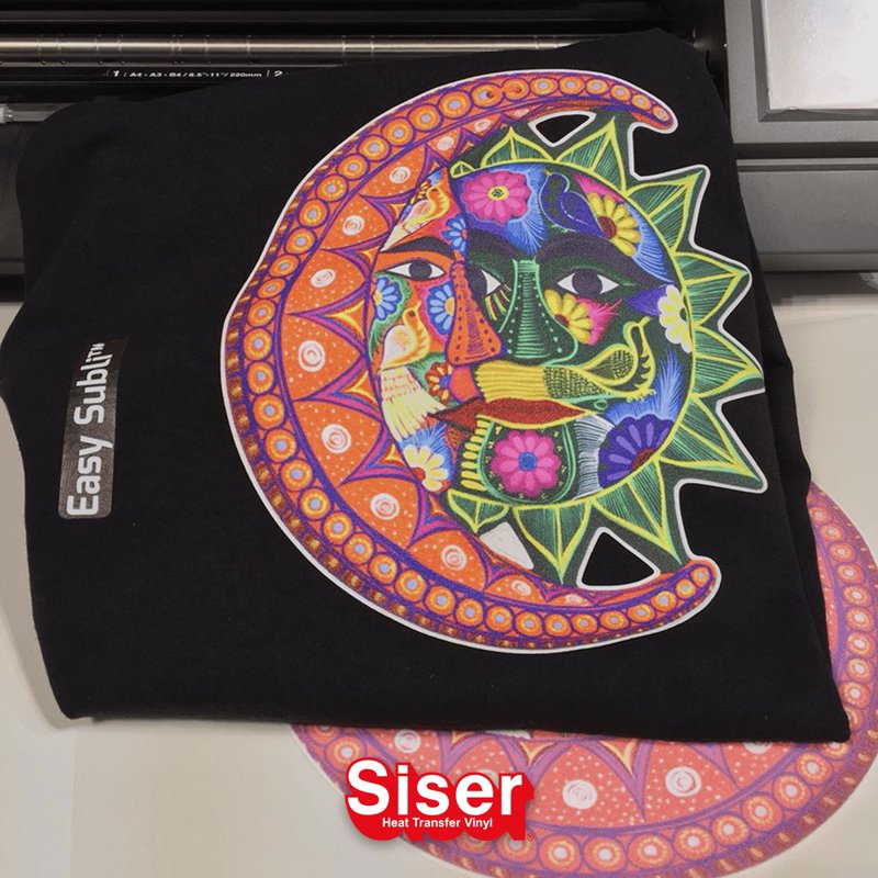 Siser EasySubli Sublimation Heat Transfer Vinyl 8.4x11 Inches 15 Pack for Cotton & Dark Fabrics