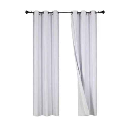 Blackout Window Curtain Panels - 2 Pack, Light-Blocking Room Darkening Curtains, 84 Inches