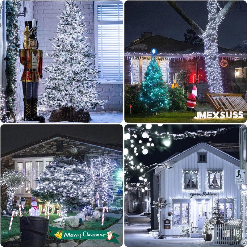 Outdoor Solar String Lights 400 LED 151ft Waterproof 8 Modes for Patio Garden Yard