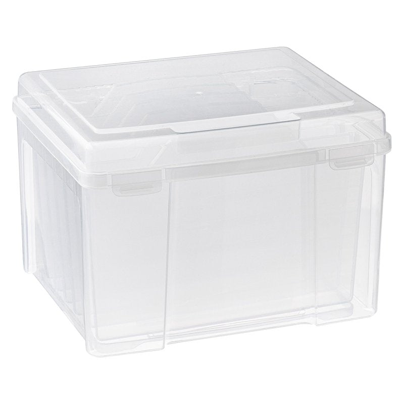 Greeting Card & Craft Storage Organizer with 6 Dividers - Acid-Free Plastic