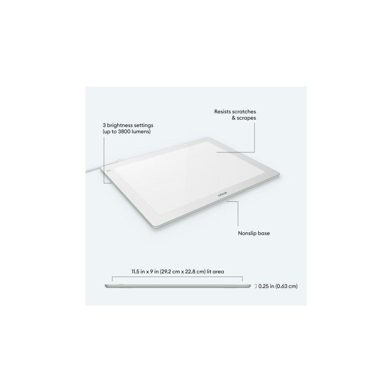 LED Light Pad for Crafts and Tracing, Adjustable Brightness, 29.2 x 22.8 cm