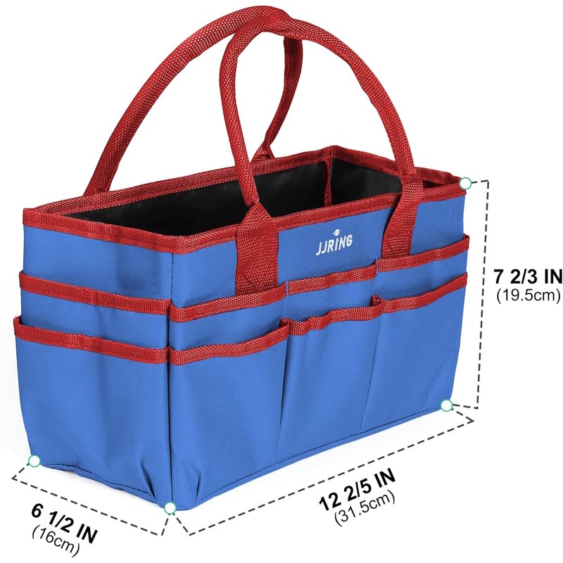 Multi-Pocket Art & Craft Storage Tote Bag - Waterproof Nylon Organizer for Sewing & Scrapbooking