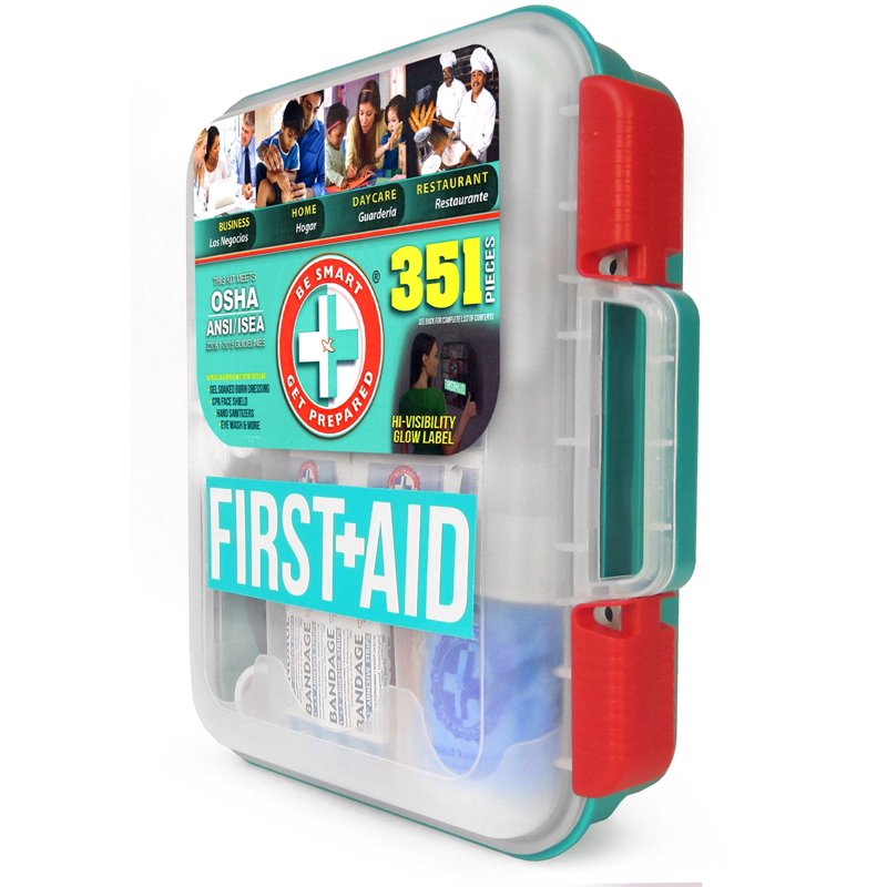 351 Piece First Aid Kit for Home, Office, Travel & Emergency Preparedness
