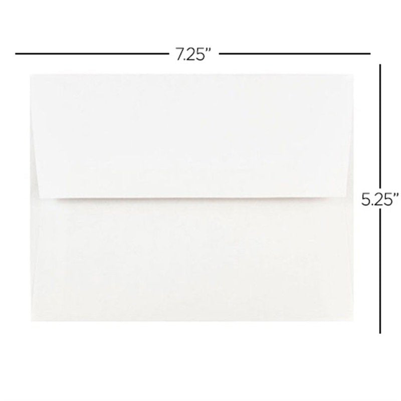 A7 Invitation Envelopes - White 5.25 x 7.25 Inches, Pack of 25