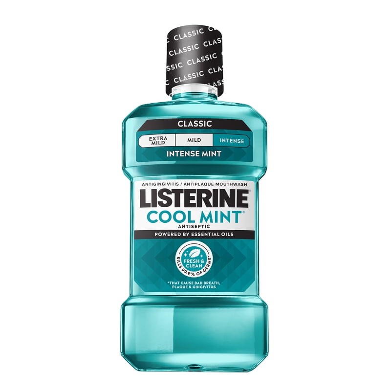 Listerine Cool Mint Antiseptic Mouthwash 50.7 fl oz - Long-Lasting Fresh Breath & Plaque Defense
