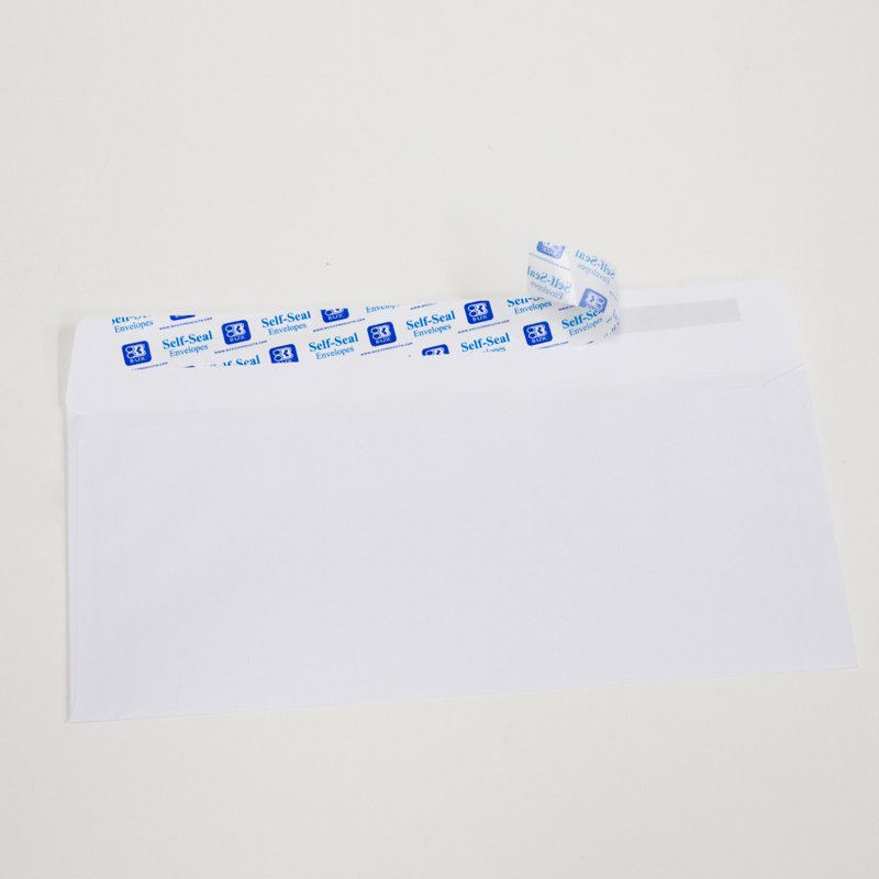 Self Seal White Envelopes 4 1/8 x 9 1/2 Inch #10 Mailing Envelopes, Pack of 50