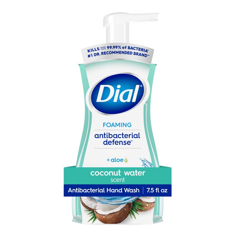2 Pack Antibacterial Foaming Hand Soap with Coconut Water Scent - 7.5 Fl Oz