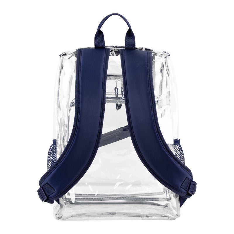 Unisex Clear PVC Top Loader Backpack with Padded Straps - Multiple Colors