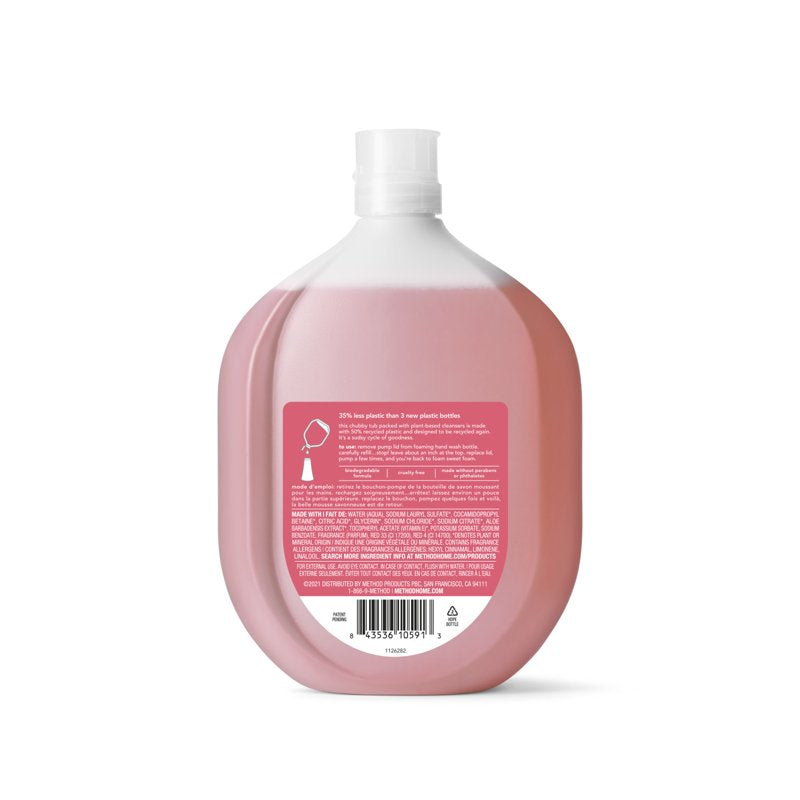 Method Foaming Hand Soap Refill Pink Grapefruit 28 oz – Eco-Friendly, Recyclable Packaging